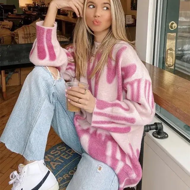 Suéter Feminino Oversized Selenia - Vista Ladies