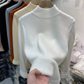 Sweater Peluciada Térmica Gola Média - Vista Ladies