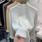 Sweater Peluciada Térmica Gola Média - Vista Ladies