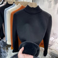 Sweater Peluciada Térmica Gola Média - Vista Ladies