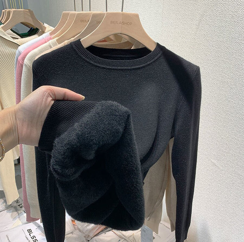 Sweater Peluciado Térmica - Vista Ladies