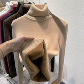 Sweater Peluciado Térmica Gola Alta - Vista Ladies