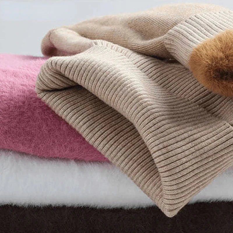 Sweater Peluciado Térmica Gola Alta - Vista Ladies