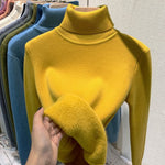 Sweater Peluciado Térmica Gola Alta - Vista Ladies