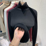Sweater Peluciado Térmica Gola Alta - Vista Ladies