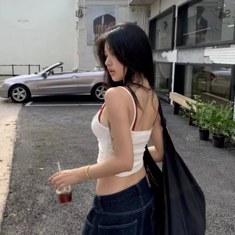 Top cropped Y2K com corset de renda – Giovanna - Ziora