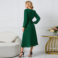 Vestido Decote V Frisado Veronni - Ziora