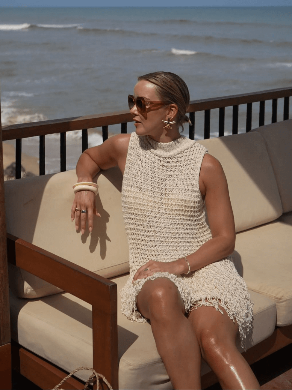 Vestido em Malha com Franjas Giovanna - Ziora