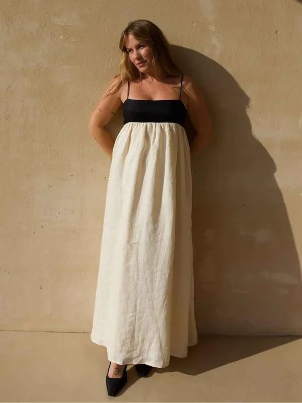 Vestido Long Off - White e Preto Barcelona - Ziora
