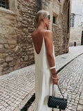 Vestido Longo Branco Marfim Martina - Ziora