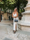 Vestido Longo Branco Marfim Martina - Ziora