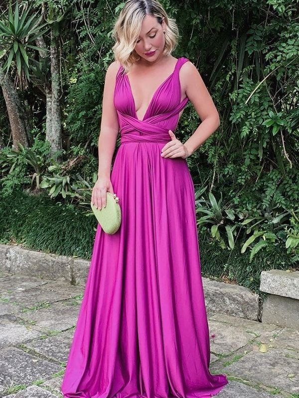 Vestido Longo Feminino Varias Formas Multiuso Festa Casamento formatura - Innovare