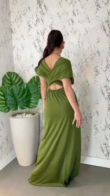 Vestido Longo Feminino Varias Formas Multiuso Festa Casamento formatura - Innovare