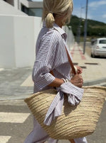 Vestido Longo Listrado Modelo Boho Chic - Marianna - Ziora