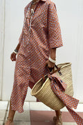 Vestido Longo Listrado Modelo Boho Chic - Marianna - Ziora