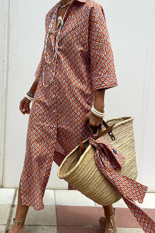 Vestido Longo Listrado Modelo Boho Chic - Marianna - Ziora