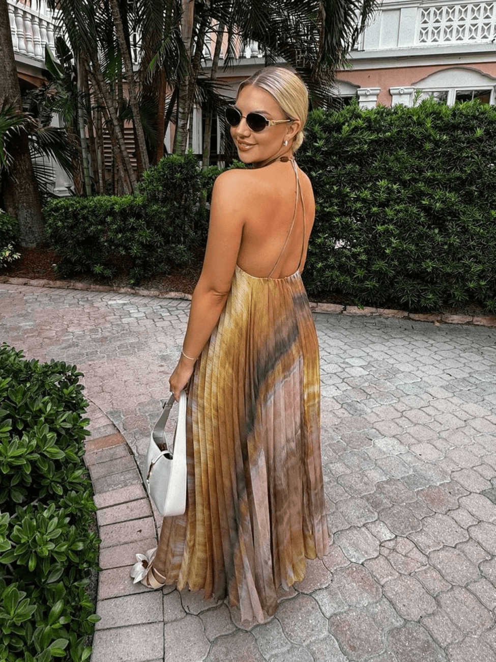Vestido Longo Plissado Annah - Ziora