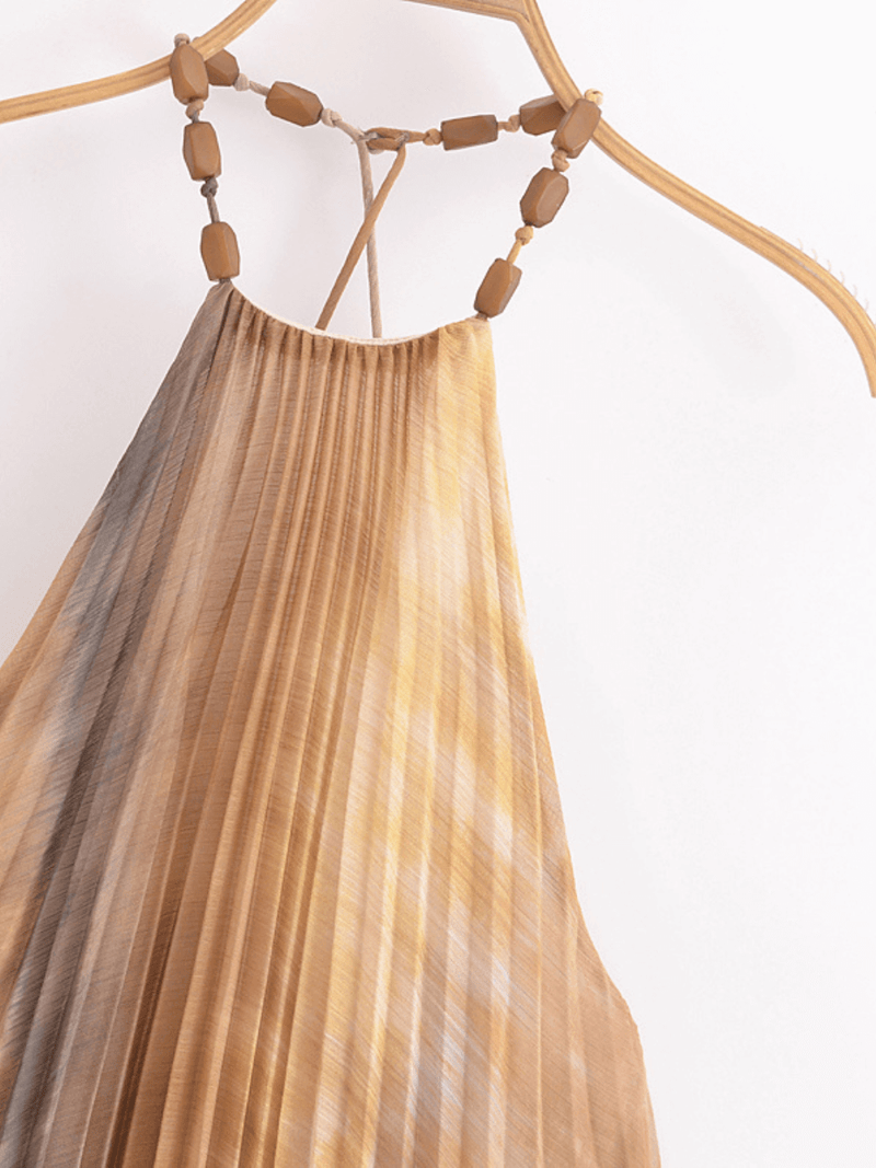 Vestido Longo Plissado Annah - Ziora