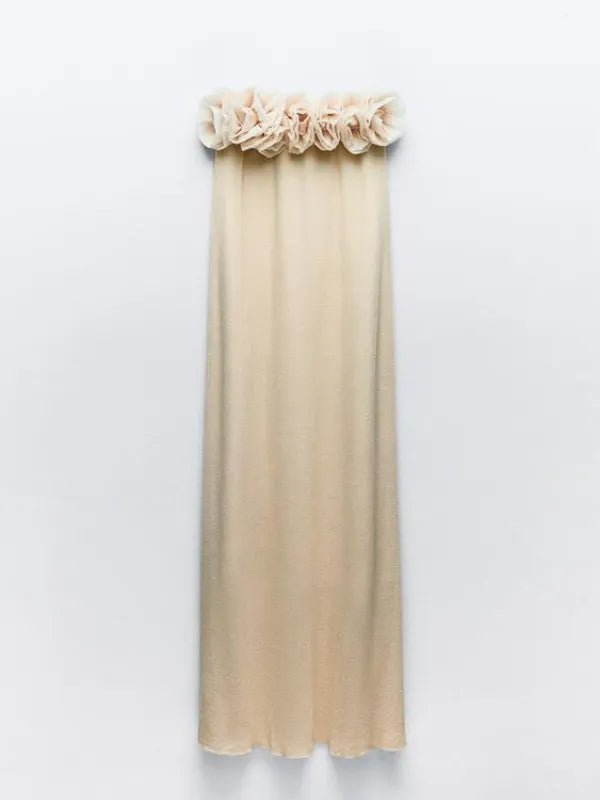 Vestido Midi Decote Quadrado Floral Montevideo - Ziora