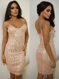 Vestido Tubinho Franjas em Paetê - Innovare