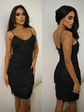 Vestido Tubinho Franjas em Paetê - Innovare