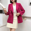 Blazer Feminino Casual de Lã Elegance