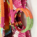 Bolsa de Palha Colorida 