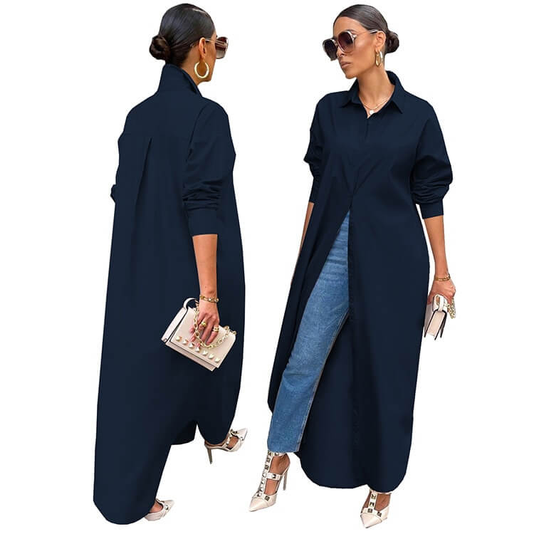 Vestido Camisa Longa Slip