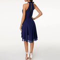 Vestido com Babados Gown
