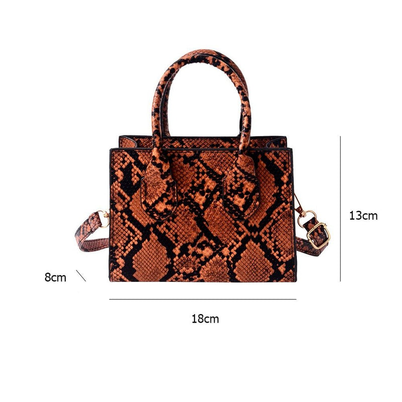 Bolsa de Couro Animal Print - Loja Fact
