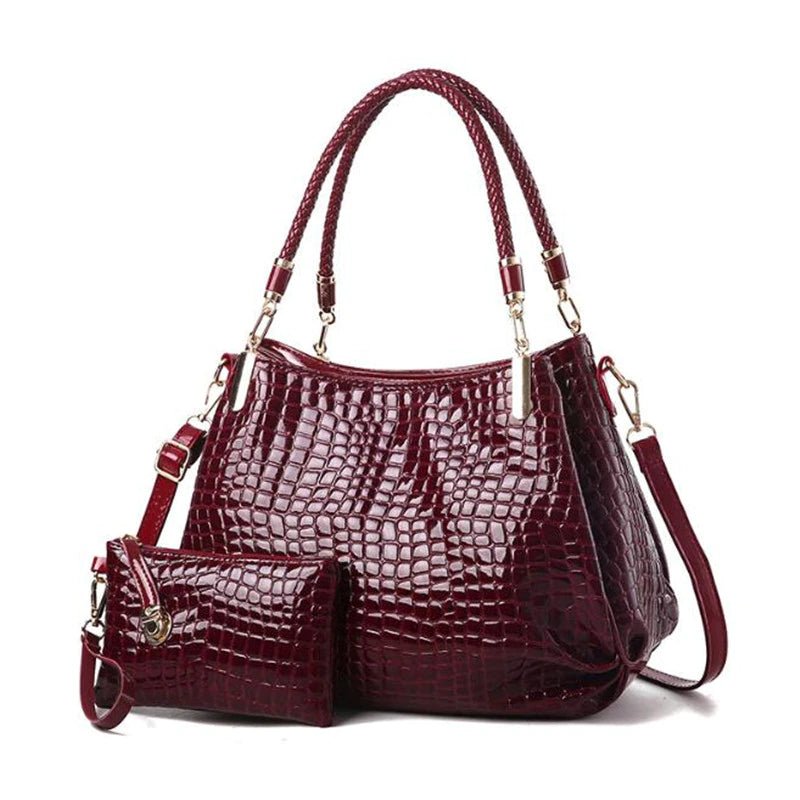 Bolsa de Couro Feminina com Carteira - Loja Fact