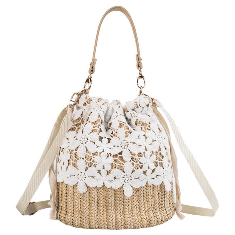 Bolsa de Palha Flor - Loja Fact