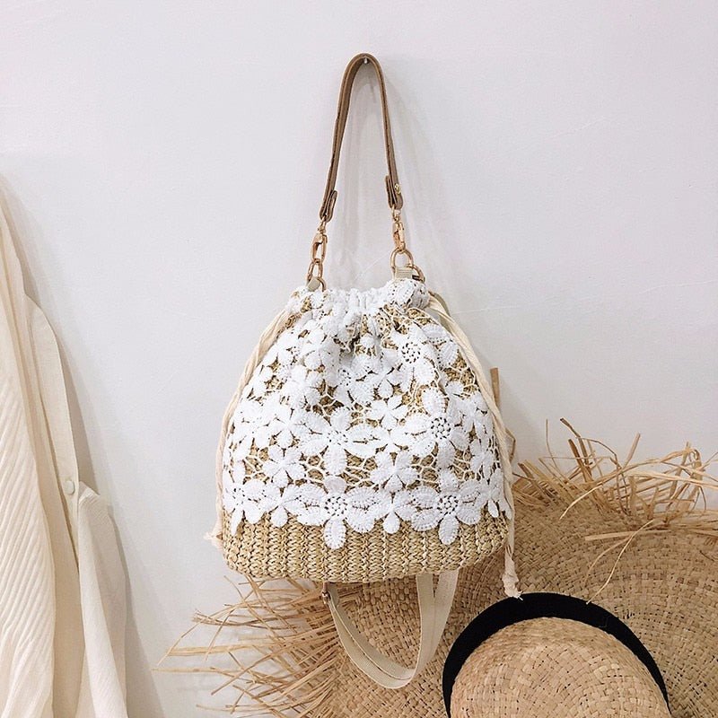Bolsa de Palha Flor - Loja Fact