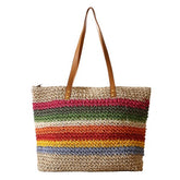 Bolsa de Praia de Palha Colors - Loja Fact