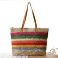 Bolsa de Praia de Palha Colors - Loja Fact