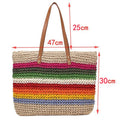 Bolsa de Praia de Palha Colors - Loja Fact