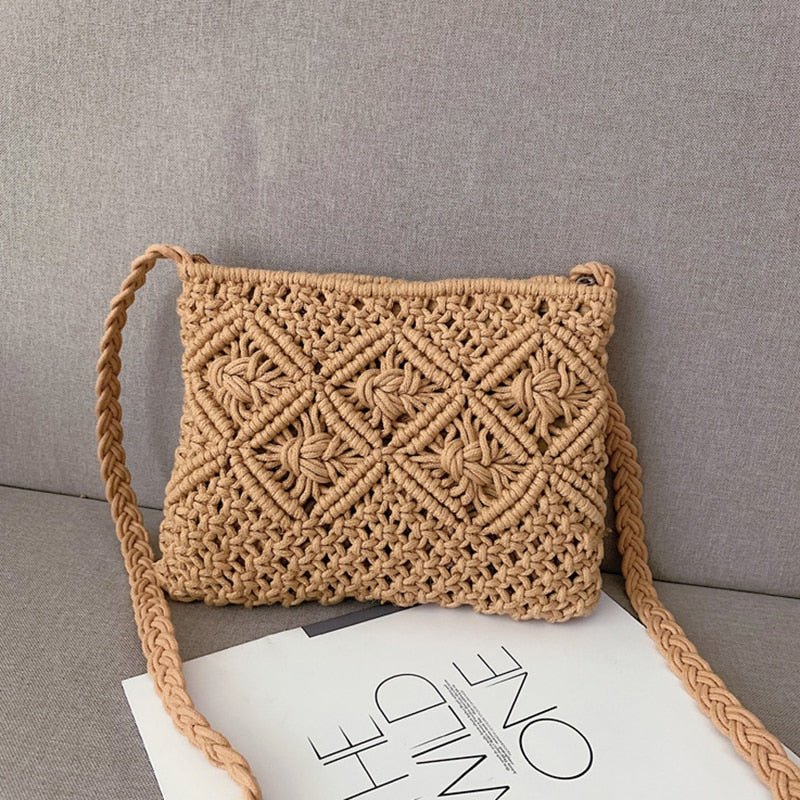 Bolsa de Praia de Palha Feita a Mão Premium - Loja Fact