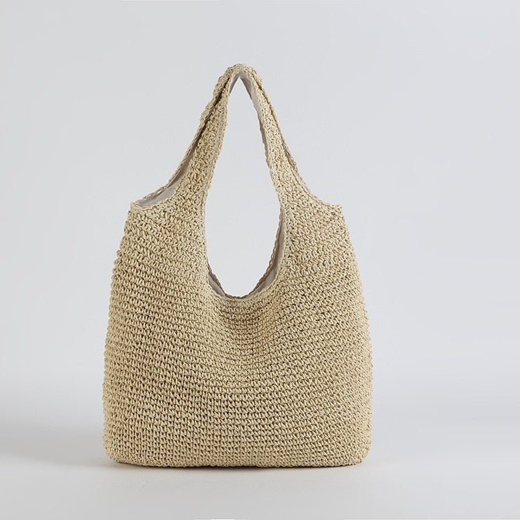 Bolsa de Praia de Palha Saco Feita a Mão - Loja Fact