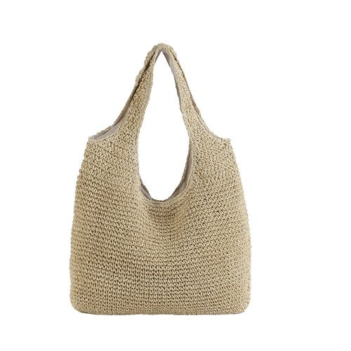 Bolsa de Praia de Palha Saco Feita a Mão - Loja Fact