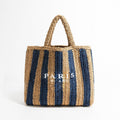 Bolsa de Praia Paris MIlano em palha nobre - Loja Fact