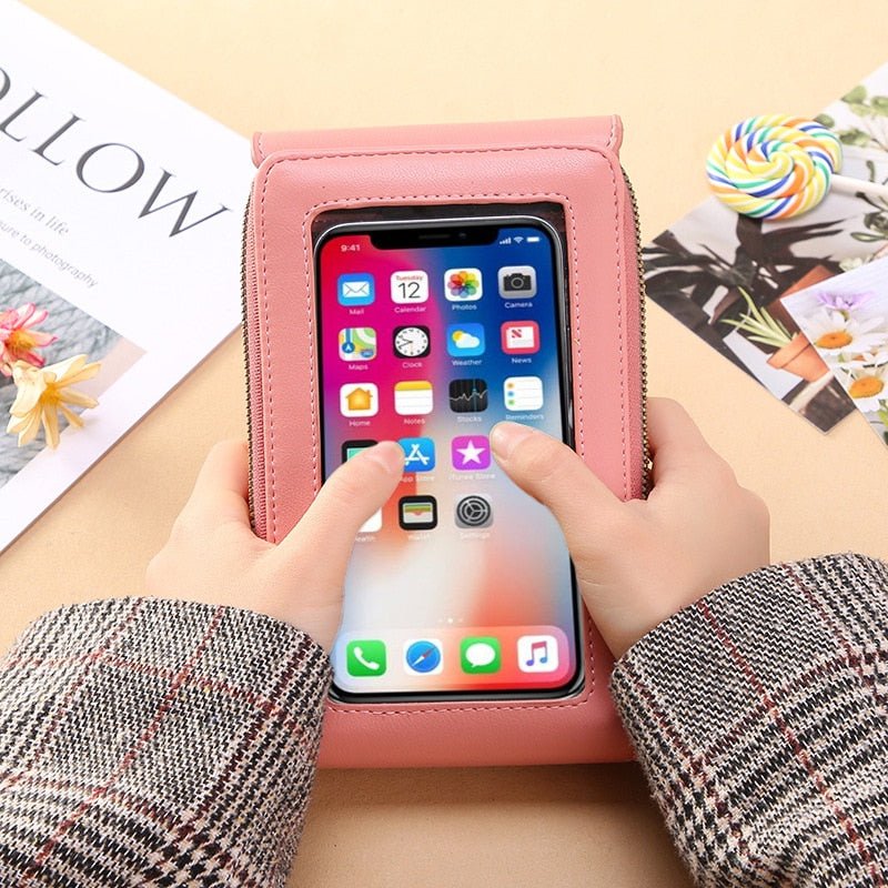 Bolsa Feminina de Couro Touch Screen - Loja Fact