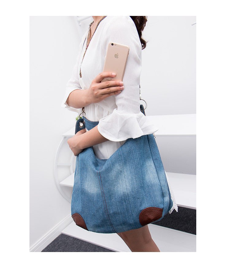 Bolsa Jeans Feminina Saco - Loja Fact