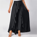 Calça Pantalona Com Babados Ruffles - Loja Fact
