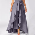 Calça Pantalona Com Babados Ruffles - Loja Fact