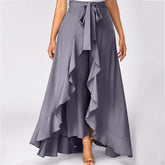 Calça Pantalona Com Babados Ruffles - Loja Fact