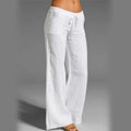 Calça Wide Leg de Linho Feminina - Loja Fact