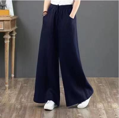 Calça Wide Leg Linho com Amarração Large - Loja Fact