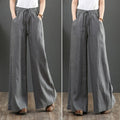 Calça Wide Leg Linho com Amarração Large - Loja Fact