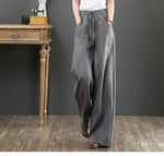 Calça Wide Leg Linho com Amarração Large - Loja Fact