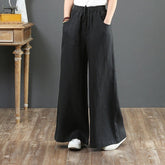 Calça Wide Leg Linho com Amarração Large - Loja Fact